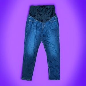 Ingrid & Isabel Denim Maternity Skinny Jeggings with back Support Panel Size 12